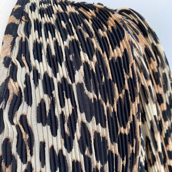 GANNI oversized pleated puffy blouson sleeve top sz 36, US 4 - Picture 7 of 11